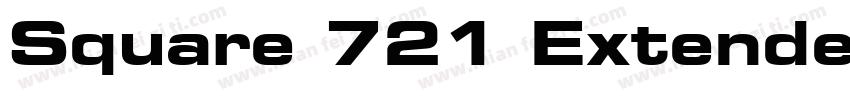 Square 721 Extended Bold字体转换